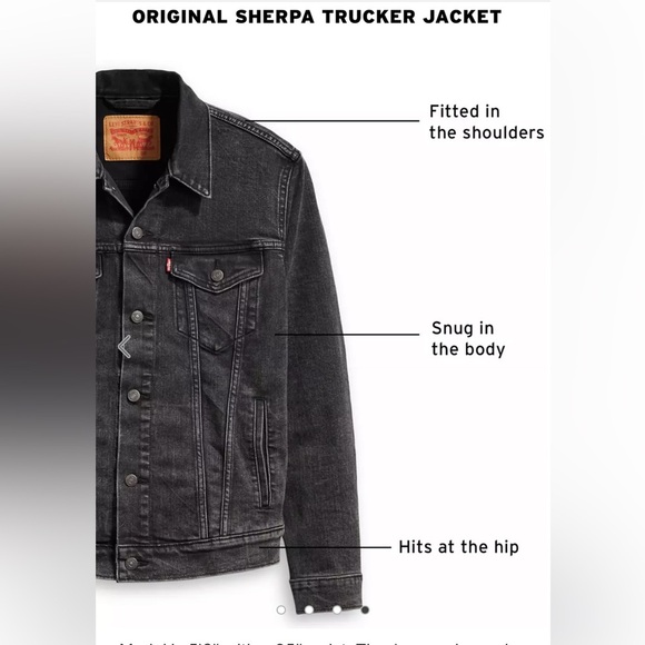 Levi’s Sherpa trucker denim jacket - Picture 3 of 9